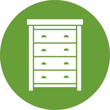 Modern mobilya simgesinin vektör illüstrasyonu