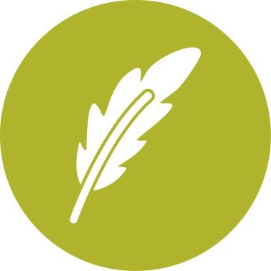 Benzersiz tüy vektör simgesinin gösterimi