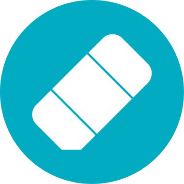 silgi simgesi vektör illüstrasyonu