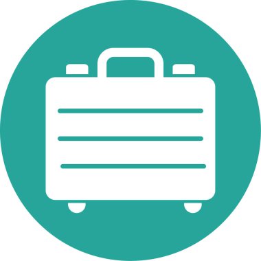 bagaj simgesinin vektör illüstrasyonu