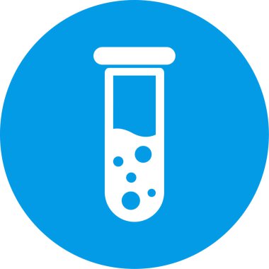 Test tübü simgesinin vektör illüstrasyonu
