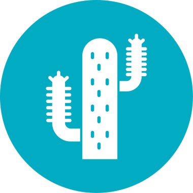 güzel kaktüs vektör simgesi