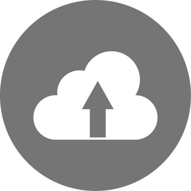 Bulut. Web simgesi basit illüstrasyon