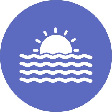 Vektör güneş simgesi illüstrasyonu