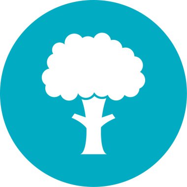 ağaç simgesi vektör illüstrasyonu