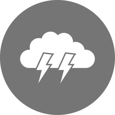 Fırtına. Web simgesi basit tasarım