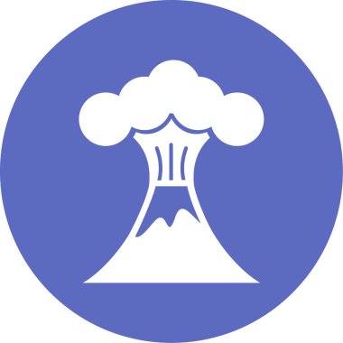 Volkan simgesinin vektör illüstrasyonu