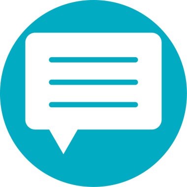 Sohbet simgesi vektör illüstrasyonu