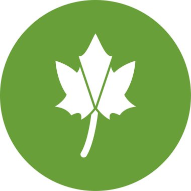 Yaprak ikonu vektör illüstrasyonu