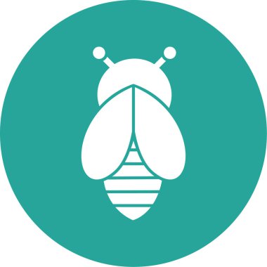 Böcek simgesinin vektör illüstrasyonu