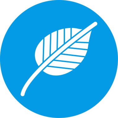 Tek yaprak simgesinin vektör illüstrasyonu