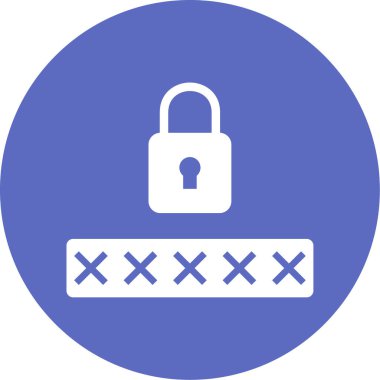 Kilit ve şifre. Basit tasarım