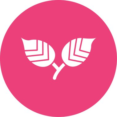 Yaprakların illüstrasyon vektörü simgesi