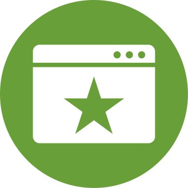 Tarayıcı. Web simgesi basit illüstrasyon