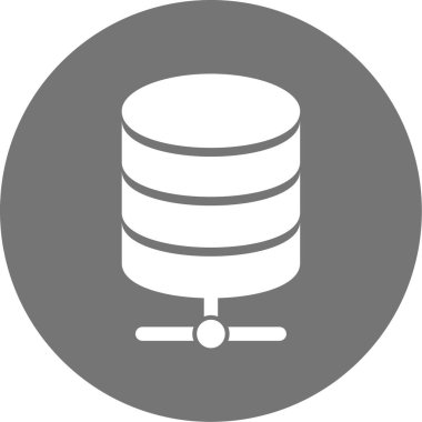 veritabanı. Web simgesi basit tasarım