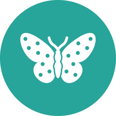 Kelebek simgesi vektör illüstrasyonu