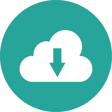 bulut simgesi, vektör illüstrasyonu