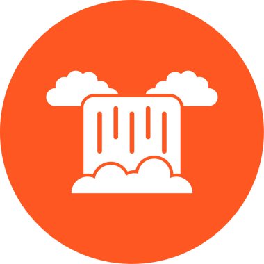 Bulut simgesinin vektör illüstrasyonu