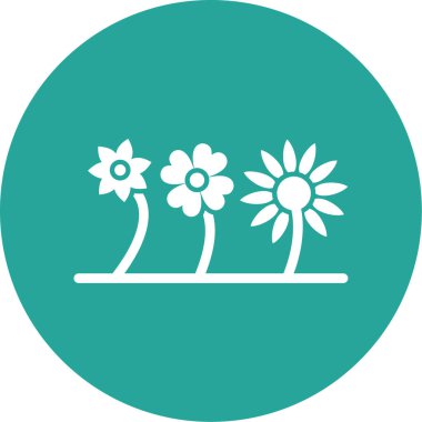 çiçek simgesi vektör illüstrasyonu