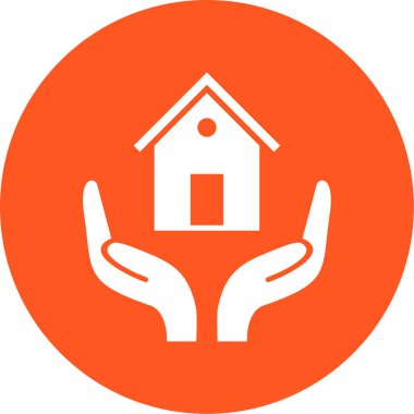 Ev simgesinin vektör illüstrasyonu