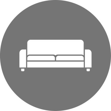 Kanepe. Web simgesi basit illüstrasyon