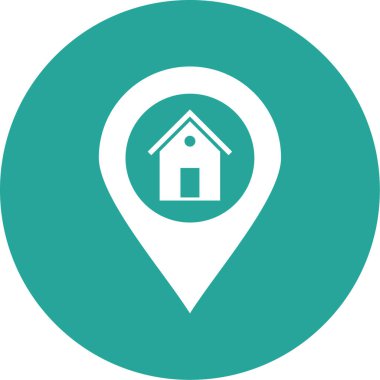 Konum simgesinin vektör illüstrasyonu