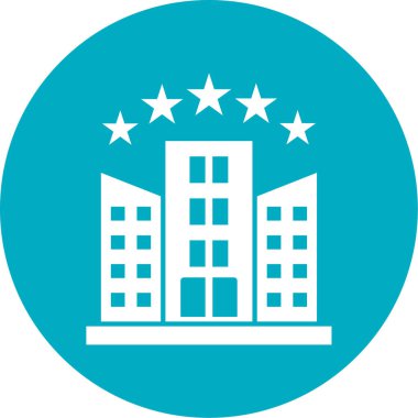 Modern yapı simgesinin vektör illüstrasyonu