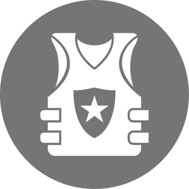 Kalkan. Web simgesi basit illüstrasyon