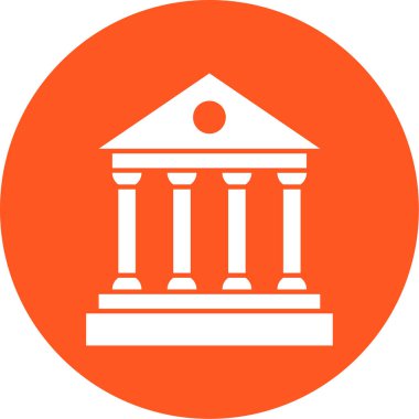 banka simgesi vektör illüstrasyonu