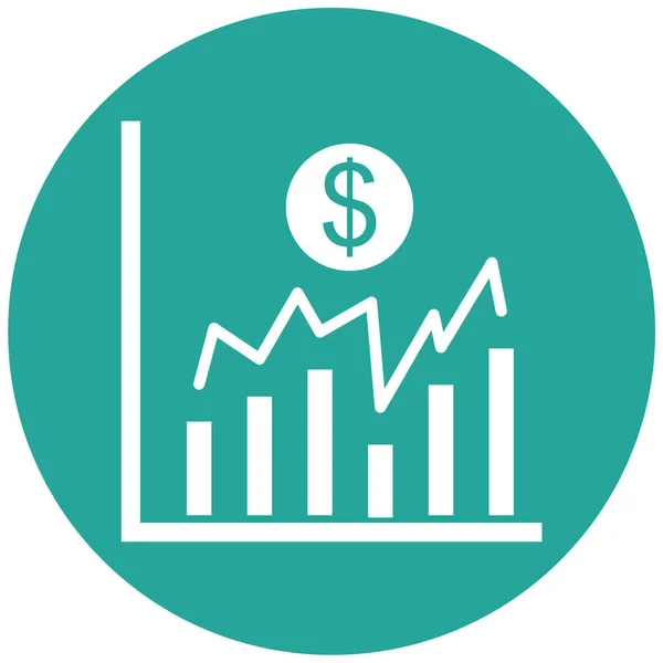 Grafico Aziendale Semplice Illustrazione — Vettoriale Stock