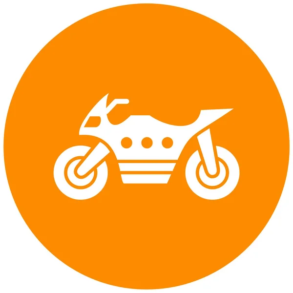 Moto Icône Web Illustration Simple — Image vectorielle