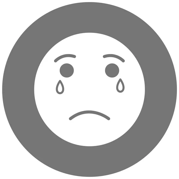 Cara Emoticon Ícone Web —  Vetores de Stock