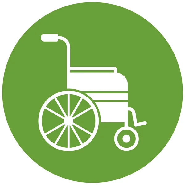 車椅子だ ウェブアイコンシンプルなデザイン — ストックベクタ