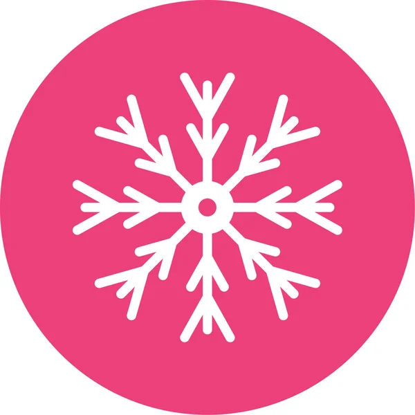 Νιφάδες Χιονιού Web Εικονίδιο Απλή Απεικόνιση — Διανυσματικό Αρχείο