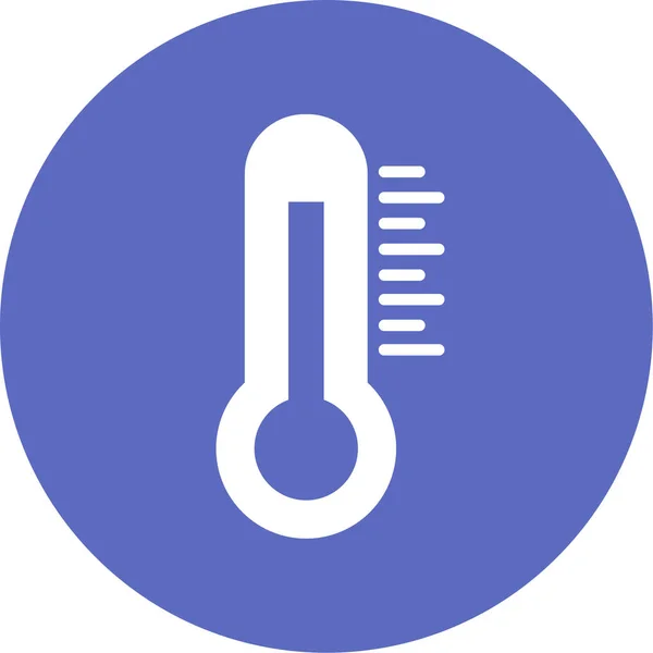 Термометр Простий Дизайн Піктограми Веб — стоковий вектор