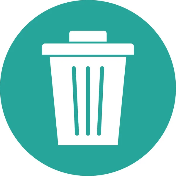 Trash Can Icon Trendy Style Isolated Background — ストックベクタ