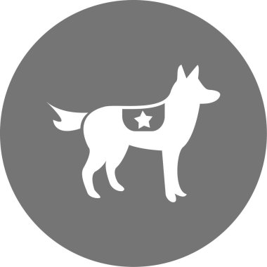 Hayvanlar. Web simgesi basit tasarım