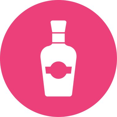 Bir şişe simgesinin vektör illüstrasyonu