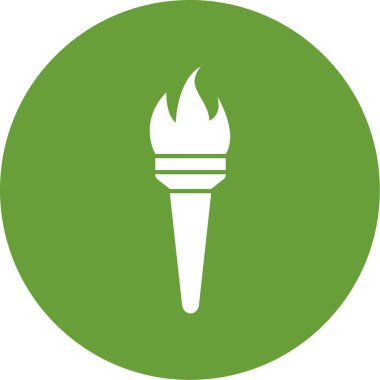 Meşale simgesi vektör illüstrasyonu