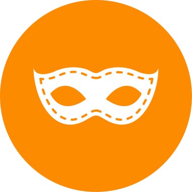 Maske. Web simgesi basit illüstrasyon