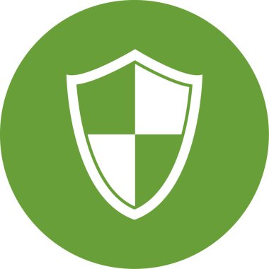 Kalkan. Web simgesi basit illüstrasyon