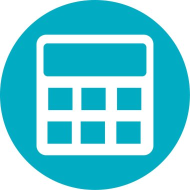 hesap makinesi simgesi vektör illüstrasyonu