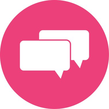 Konuş. Web simgesi basit illüstrasyon