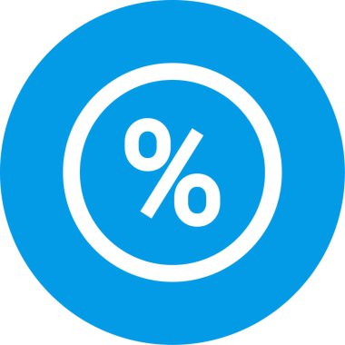 yüzde simgesi vektör illüstrasyonu