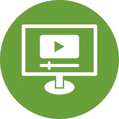 vektör lcd simgesi illüstrasyonu