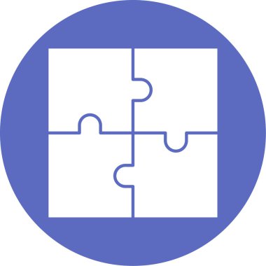 Bulmaca simgesi vektör çizimi