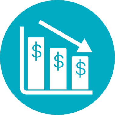 Dolar işareti simgesi, vektör çizimi