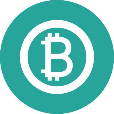 Eğilim biçimi izole edilmiş arkaplanda bitcoin simgesi