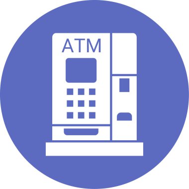 ATM Terminal vektör simgesi