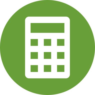 Hesap makinesi. Web simgesi basit tasarım